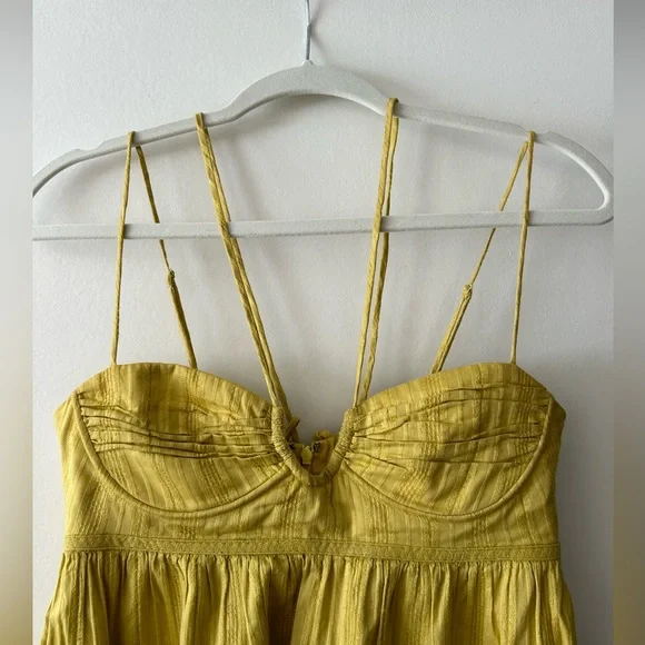 Yellow Baby doll dress 100% cotton - Picture 2 of 6